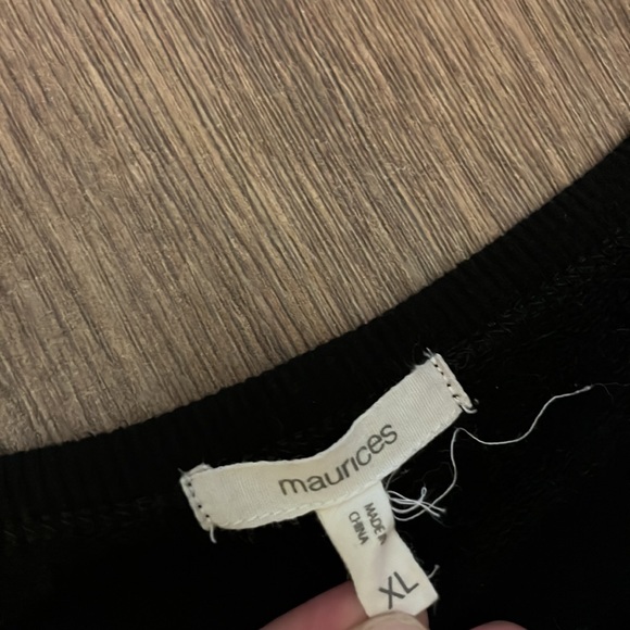 plus size sweatshirt dress with single cold shoulder and floral embroidery XL - Picture 4 of 7